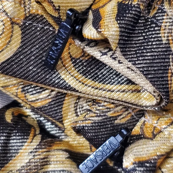 Versace 2018 Runway Gold and Black Baroque SS 1992 Tribute Leggings - Picture 15 of 17